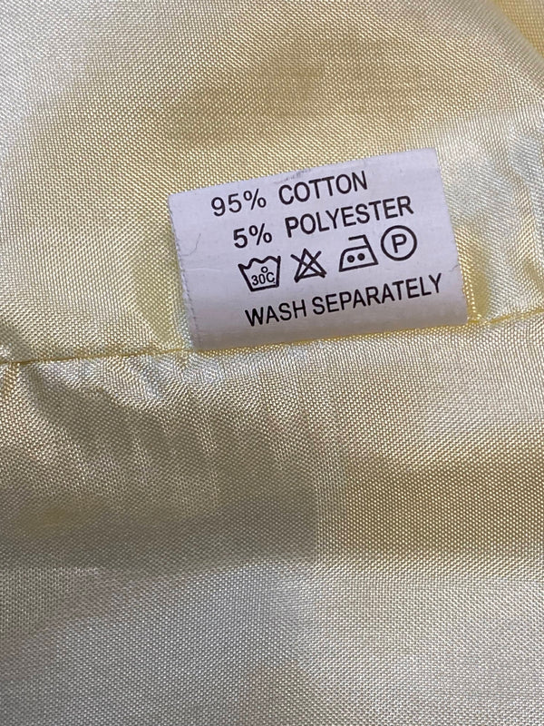 Elegante Vintage-Jacke in Cremefarben mit Perlenverzierungen, Gr.36