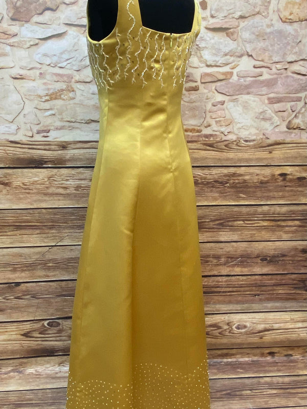 Goldenes Abendkleid Gr. 38 – Sale