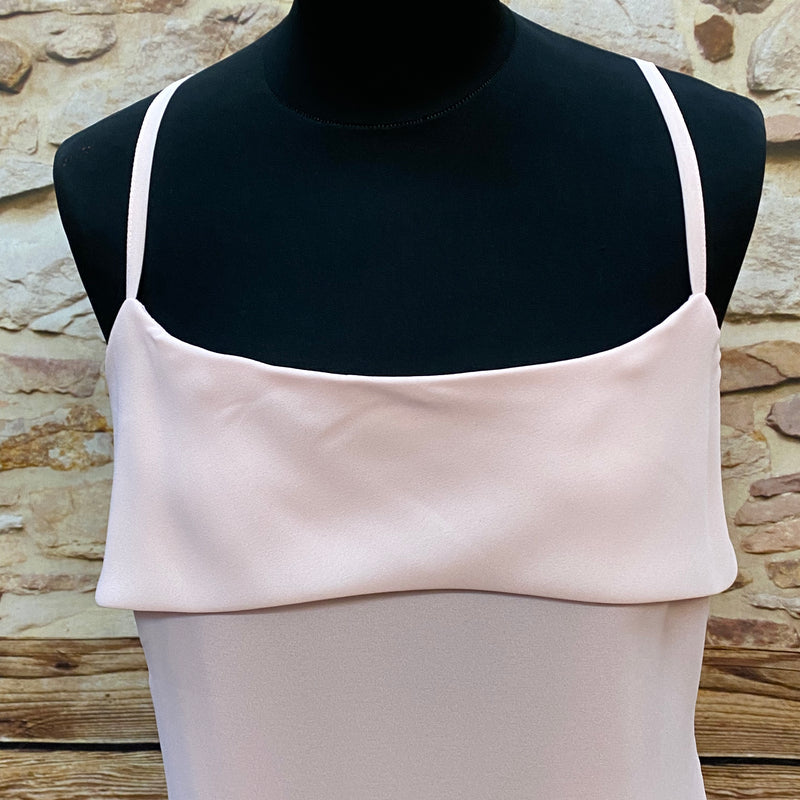 Abendkleid altrosa Vintage Gr.44