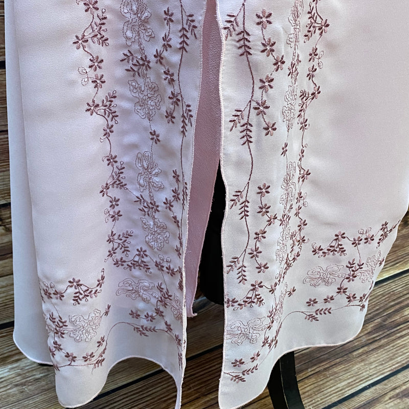 Abendkleid altrosa Vintage Gr.44
