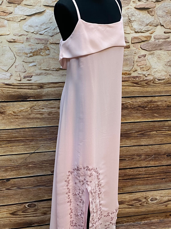 Abendkleid altrosa Vintage Gr.44