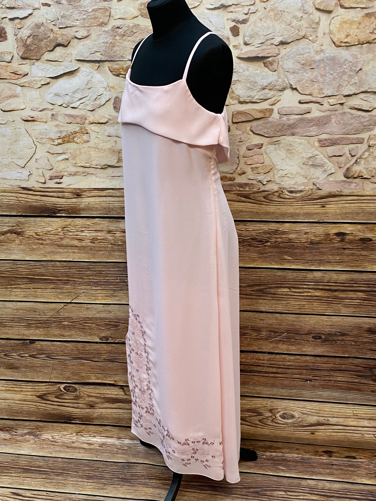 Robe de soirée vieux rose vintage taille 44 