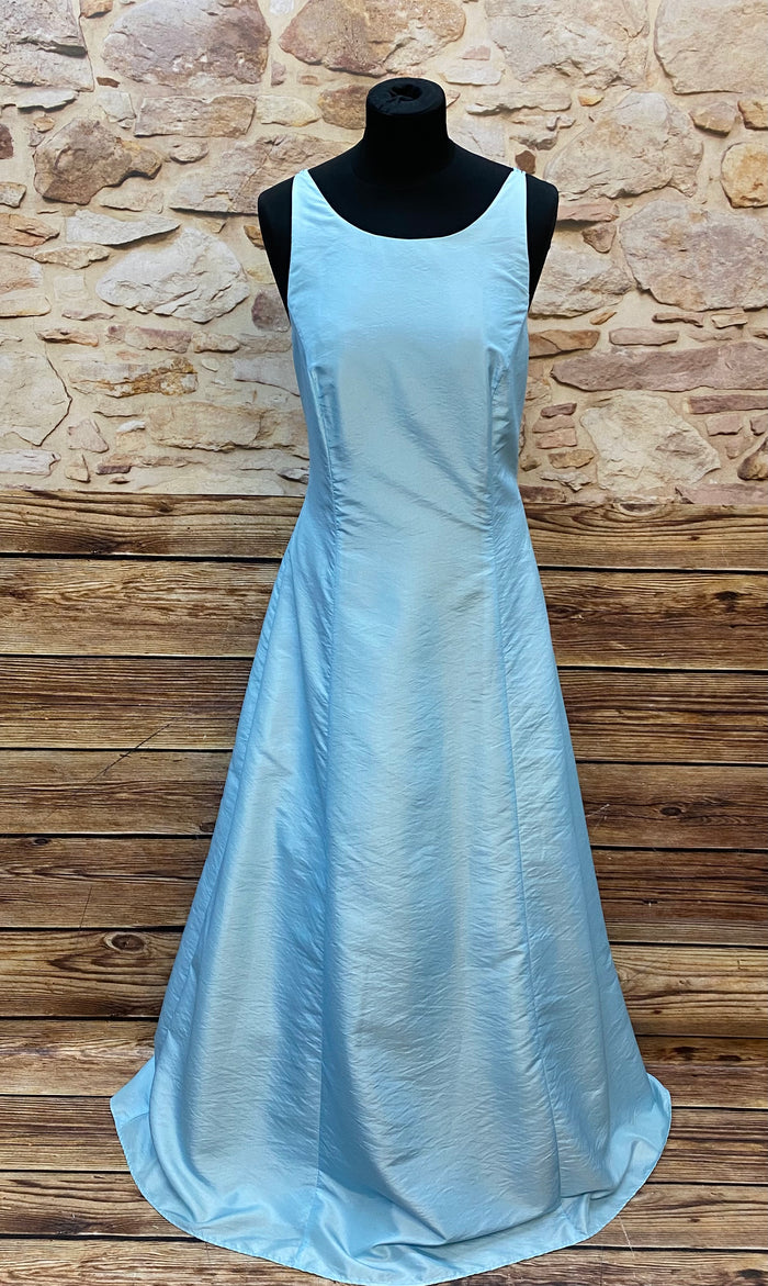 Abendkleid hellbalu Gr.42 Secondhand