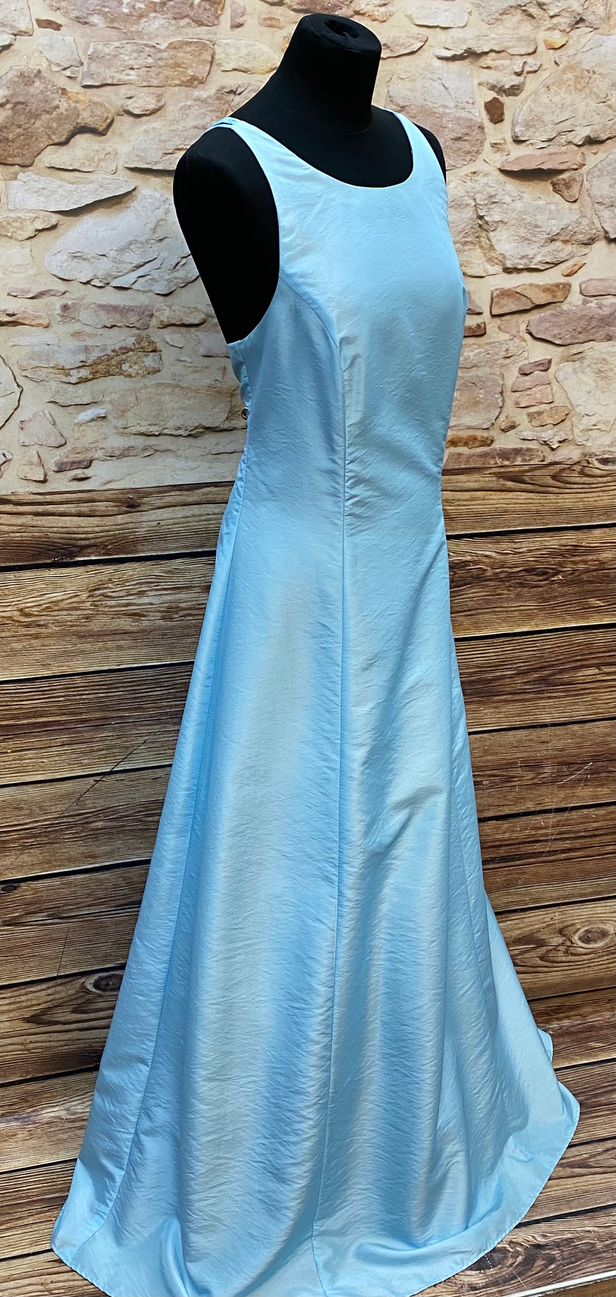 Abendkleid hellblau Gr.42 Secondhand