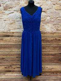 Abendkleid Vintage Gr.44 in Königsblau