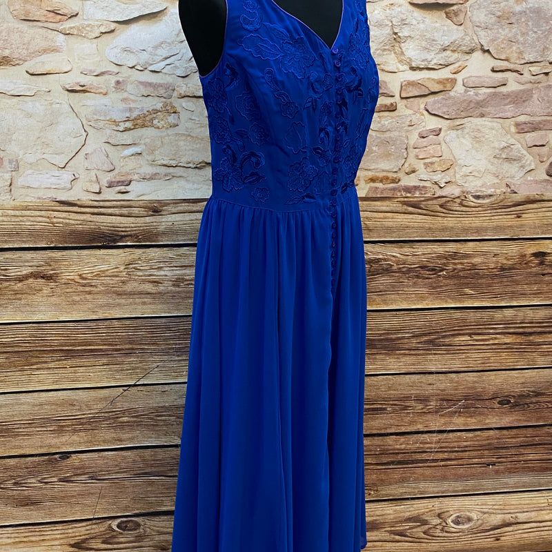 Abendkleid Vintage Gr.44 in Königsblau