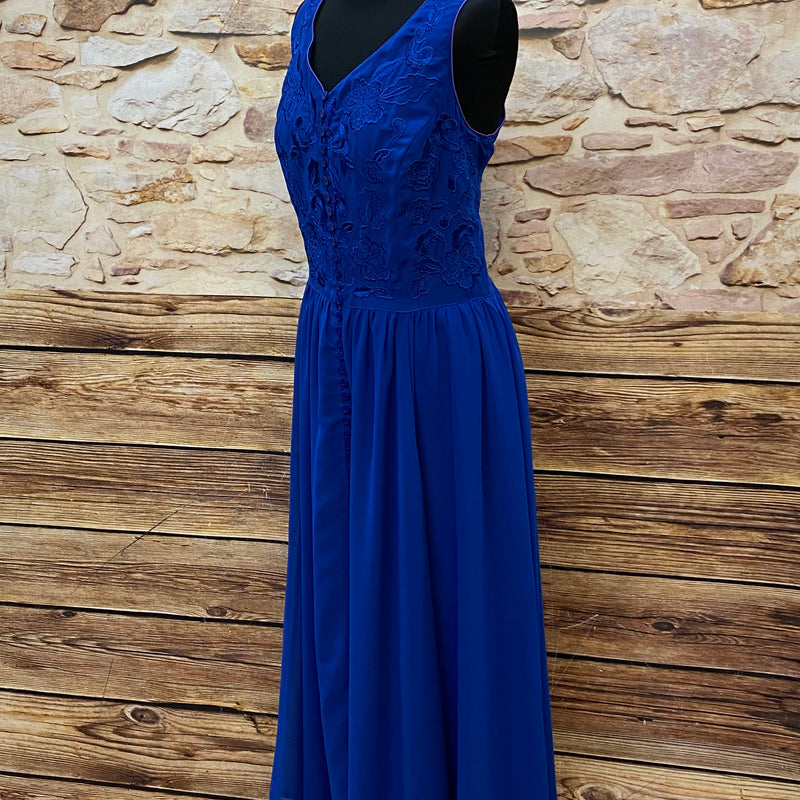 Abendkleid Vintage Gr.44 in Königsblau