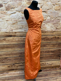 Robe de soirée orange vintage taille 42 