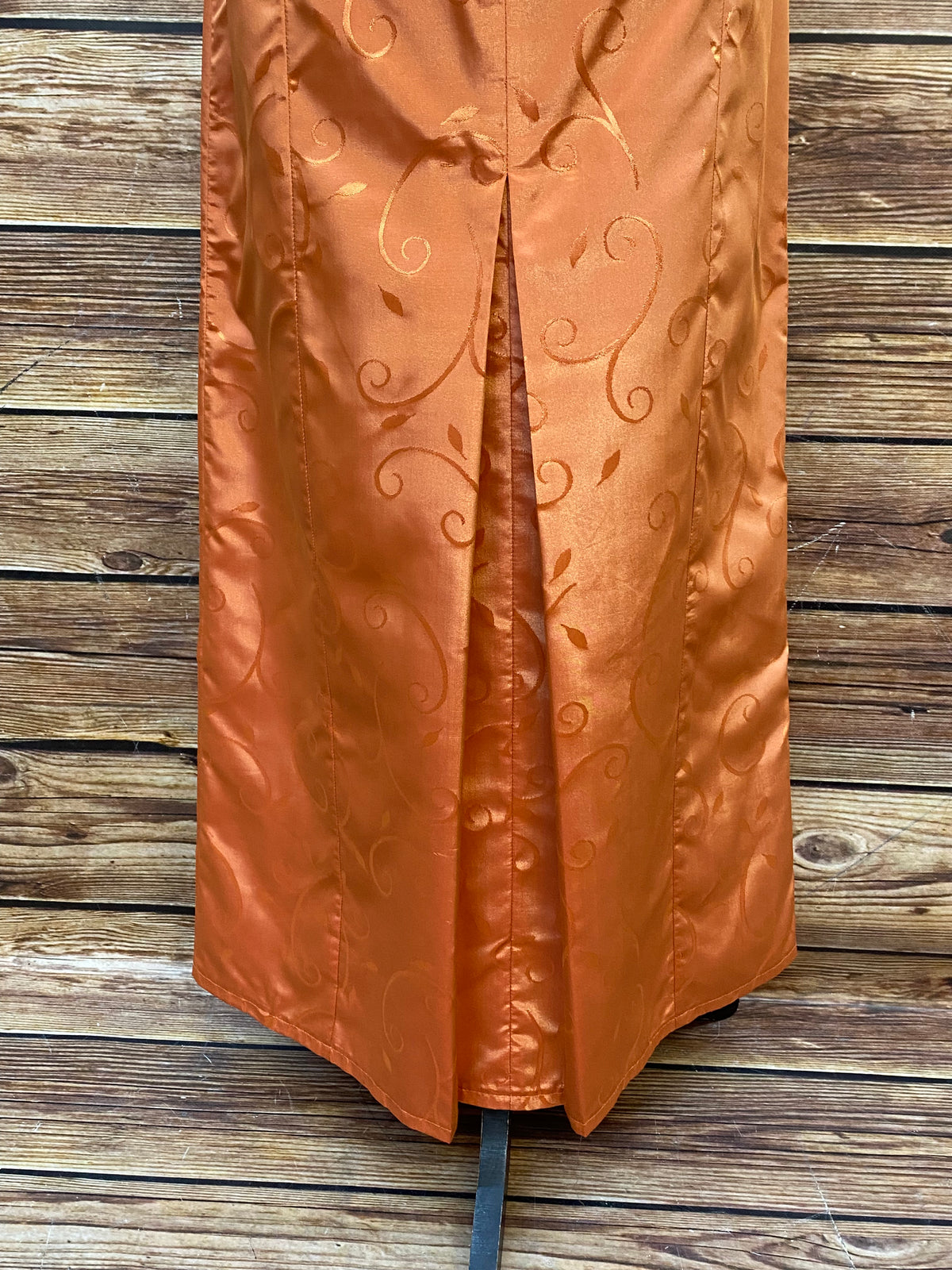 Abendkleid orange Vintage Gr.42