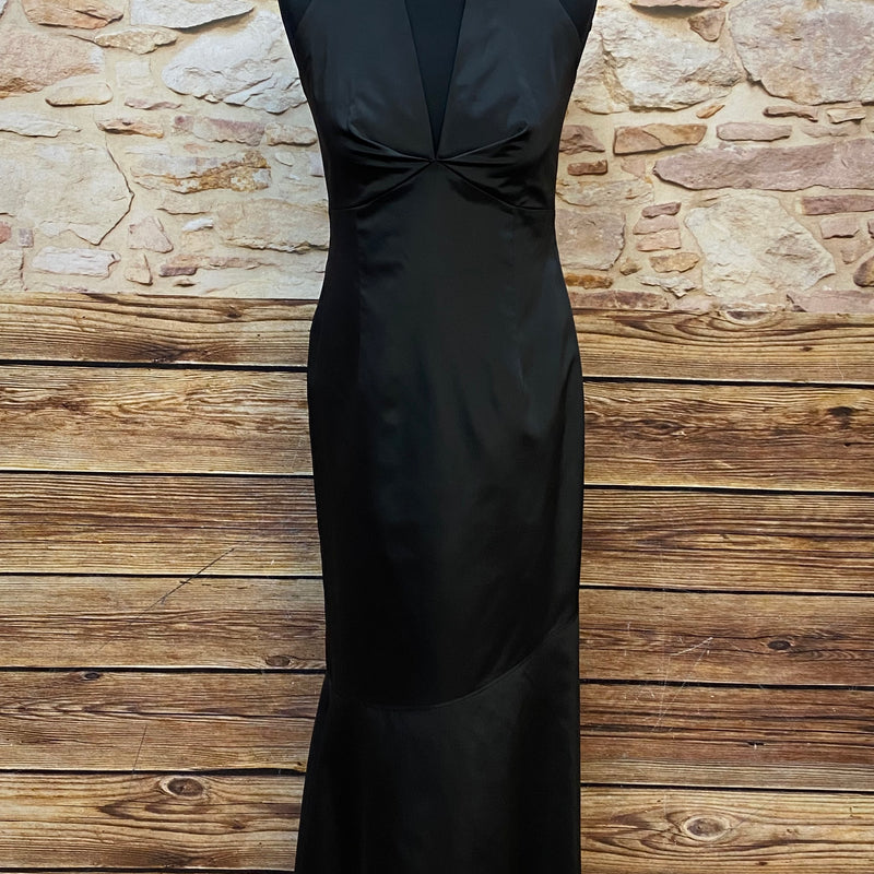Abendkleid Secondhand Neckholder Gr.36 schwarz