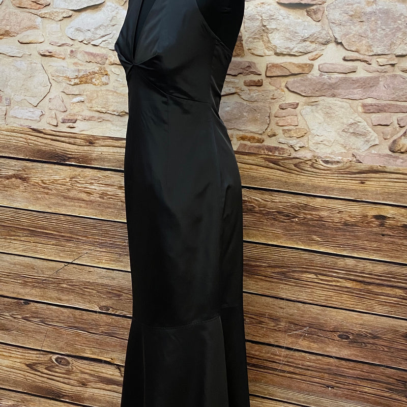 Abendkleid Secondhand Neckholder Gr.36 schwarz