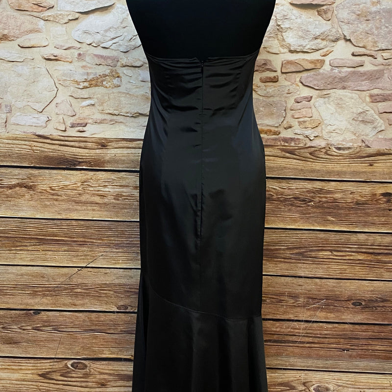 Abendkleid Secondhand Neckholder Gr.36 schwarz