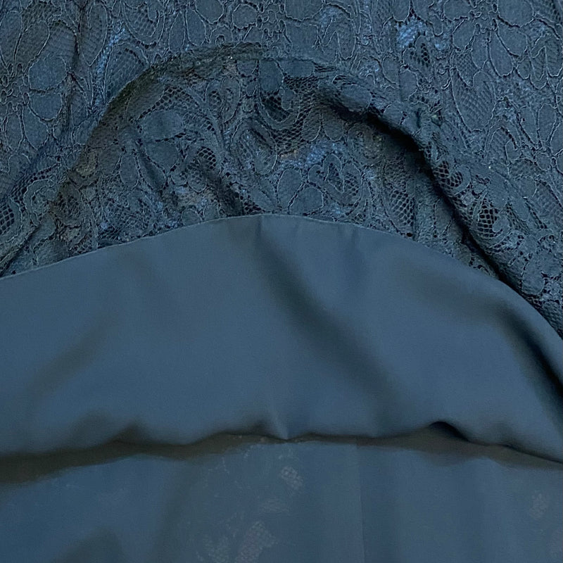 Vintage Abendkleid aus schwarzer Spitze von Laura Ashley Gr.36