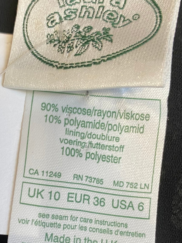 Vintage Abendkleid aus schwarzer Spitze von Laura Ashley Gr.36