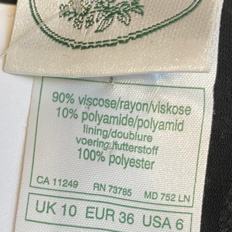 Vintage Abendkleid aus schwarzer Spitze von Laura Ashley Gr.36