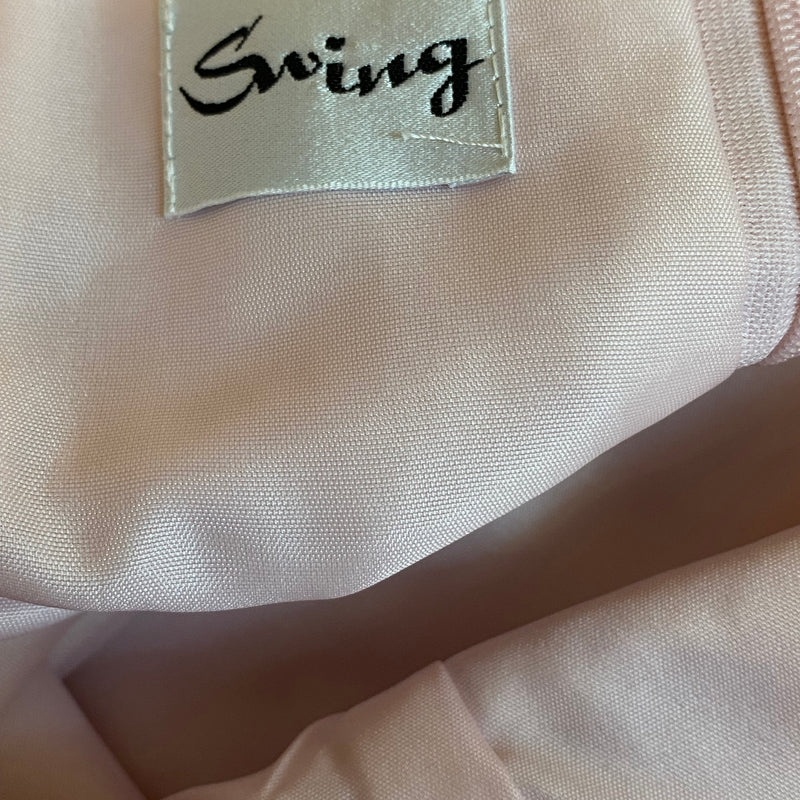 Langes Abendkleid Gr.38 Vintage, rosé farbend