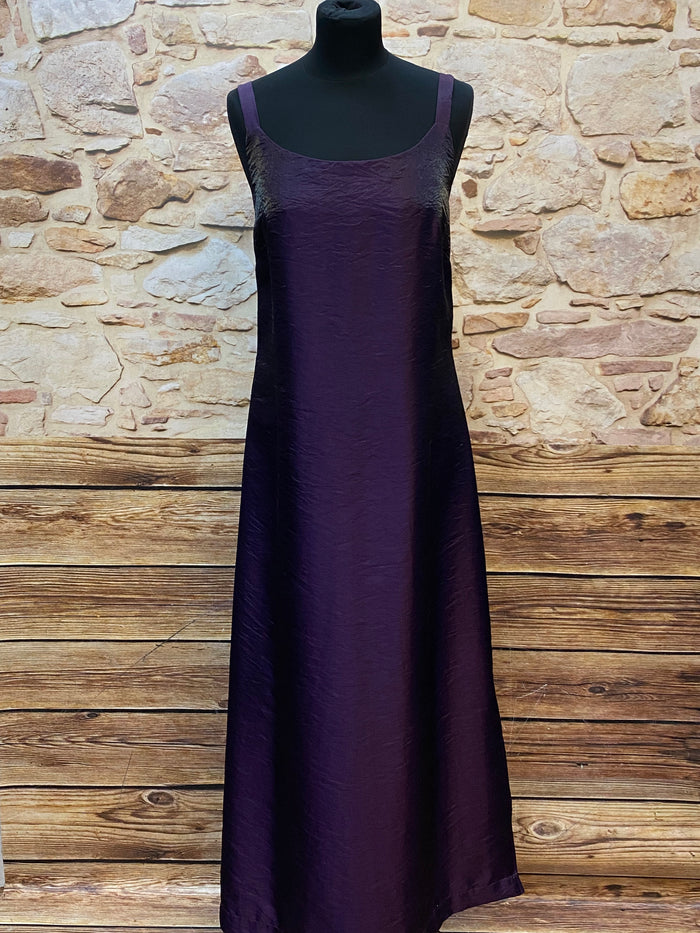 Langes Vintage Abendkleid in lila, Gr.40 von Zero