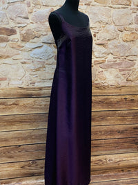 Langes Vintage Abendkleid in lila, Gr.40 von Zero