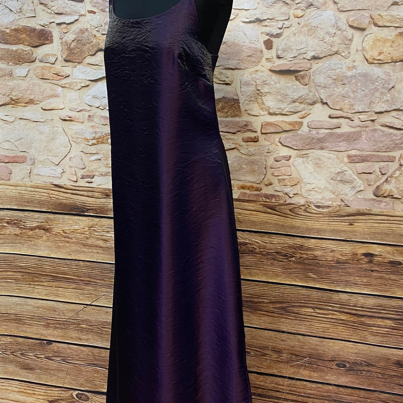 Langes Vintage Abendkleid in lila, Gr.40 von Zero