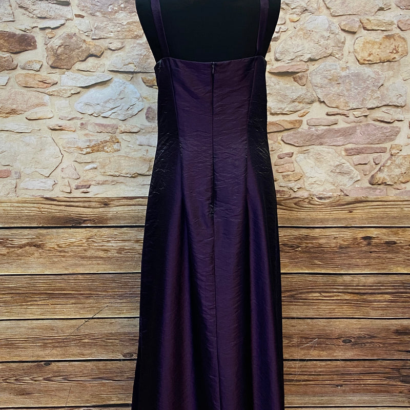 Langes Vintage Abendkleid in lila, Gr.40 von Zero