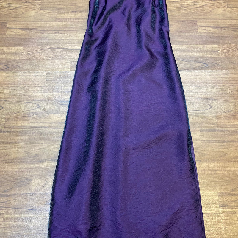 Langes Vintage Abendkleid in lila, Gr.40 von Zero