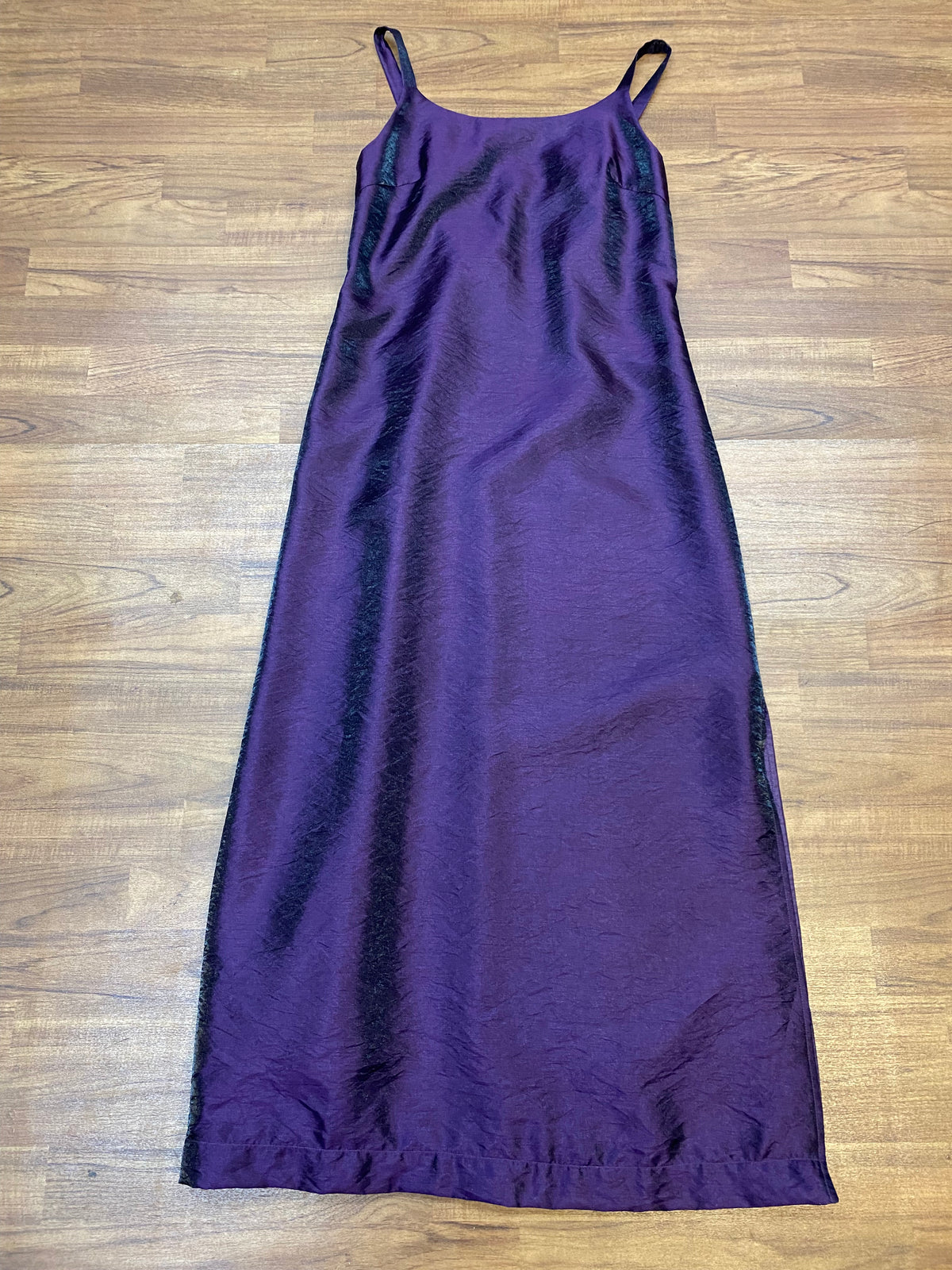 Langes Vintage Abendkleid in lila, Gr.40 von Zero