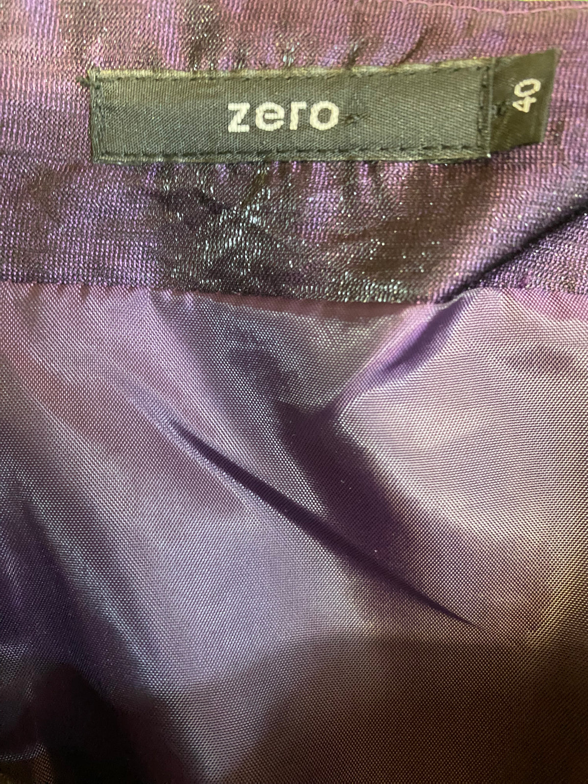 Langes Vintage Abendkleid in lila, Gr.40 von Zero