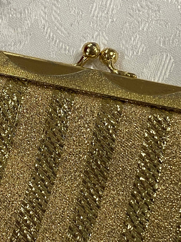 Vintage Abendtasche Gold, Ansicht 2