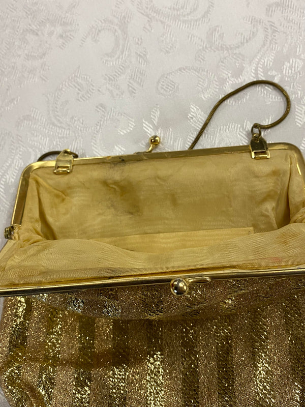 Vintage Abendtasche Gold, Ansicht 4