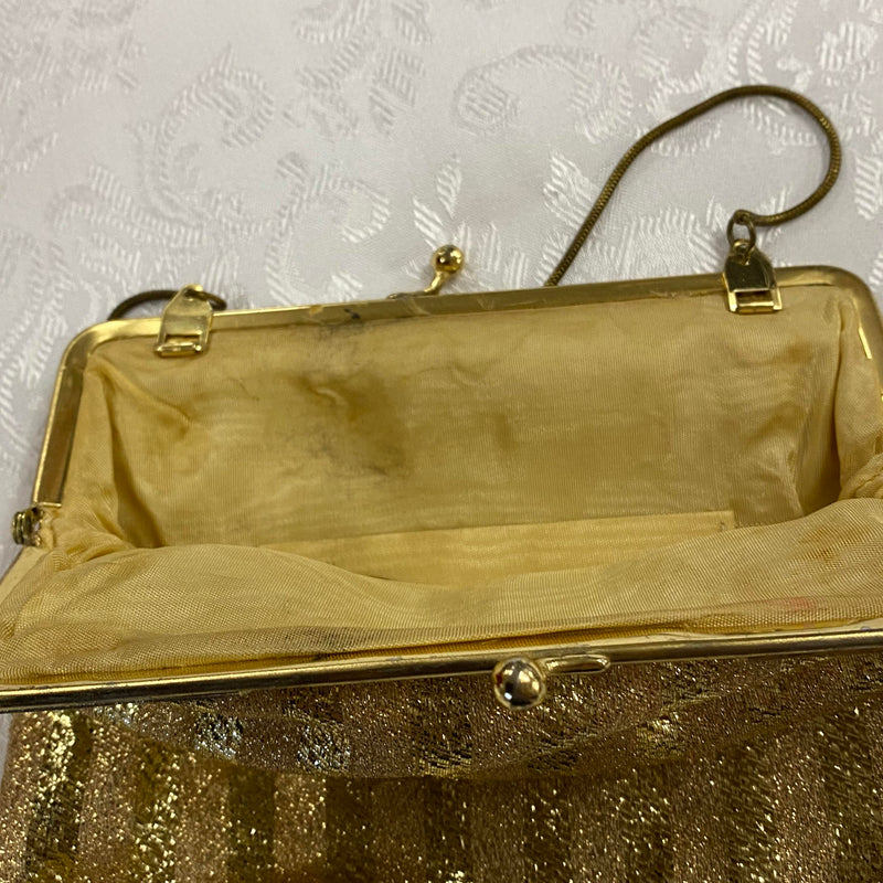 Vintage Abendtasche Gold, Ansicht 4