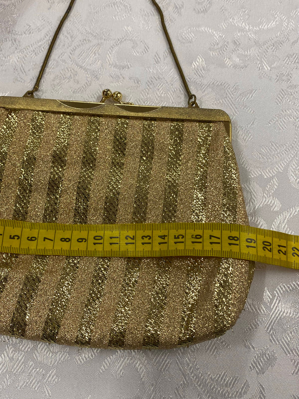 Vintage Abendtasche Gold, Ansicht 5