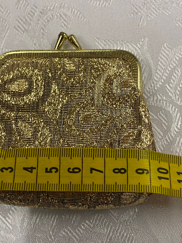 Vintage Goldene Abendbörse Brokat
