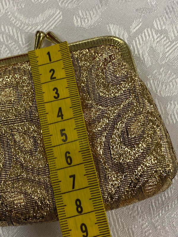 Vintage Goldene Abendbörse Brokat