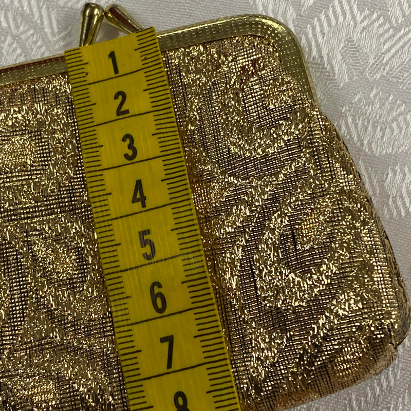 Vintage Goldene Abendbörse Brokat
