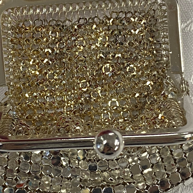 Vintage Metall-Mesh Abendbörse Silber | 20er Stil