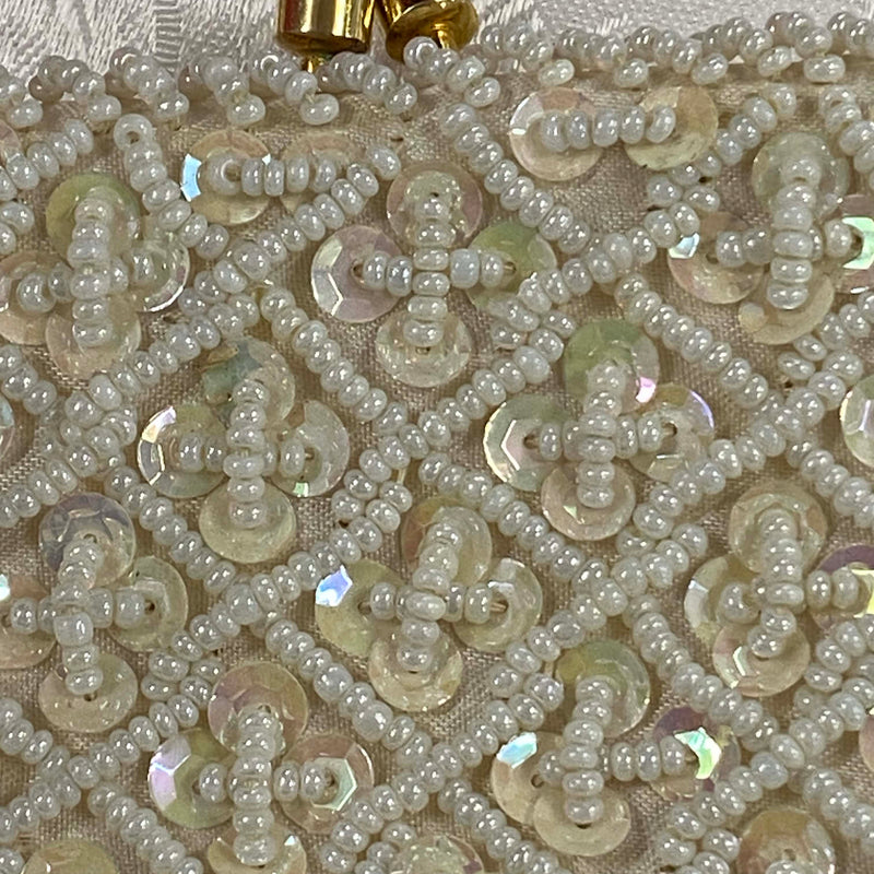Vintage Abendtasche Perlen und  Pailletten