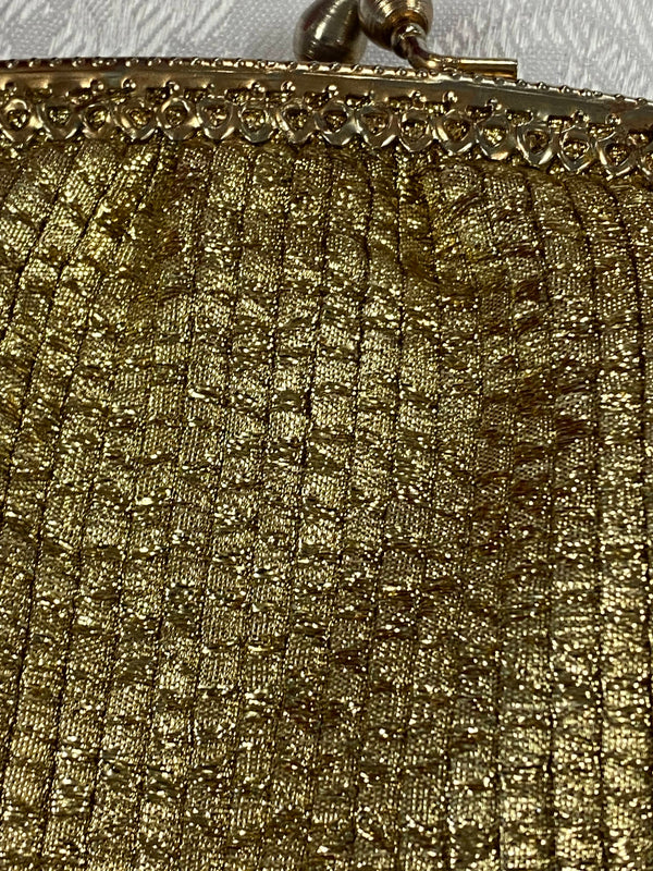 Vintage Abendtasche Gold – 1960er Jahre
