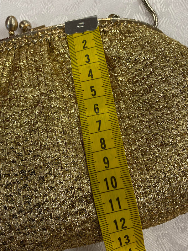 Vintage Abendtasche Gold – 1960er Jahre