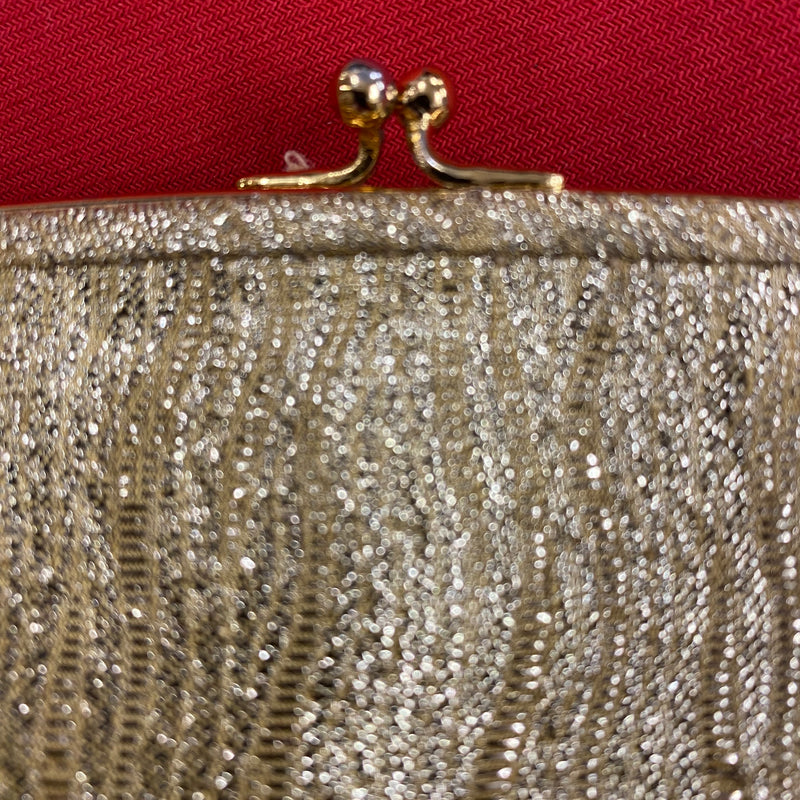 Vintage Handtasche gold, Abendtasche