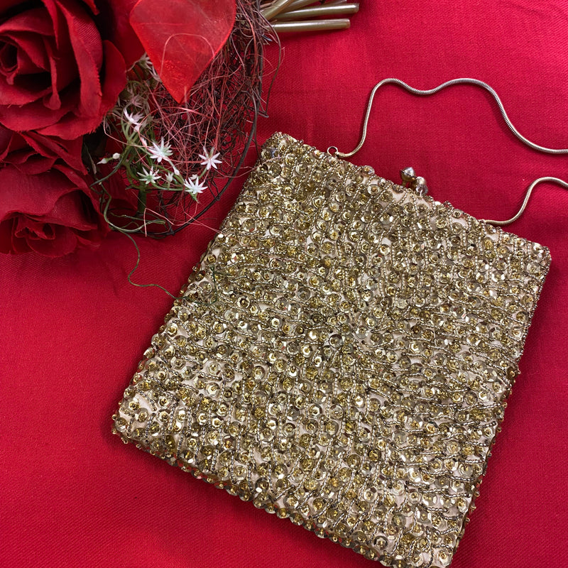 Handtasche für den Abend in gold