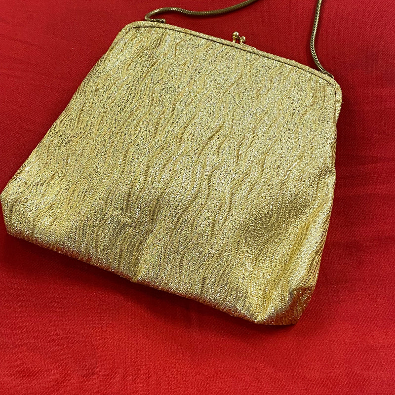 Vintage Handtasche gold, Abendtasche
