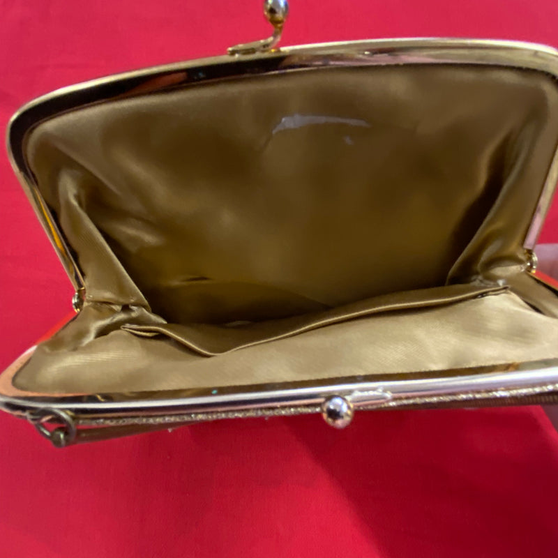 Vintage Handtasche gold, Abendtasche
