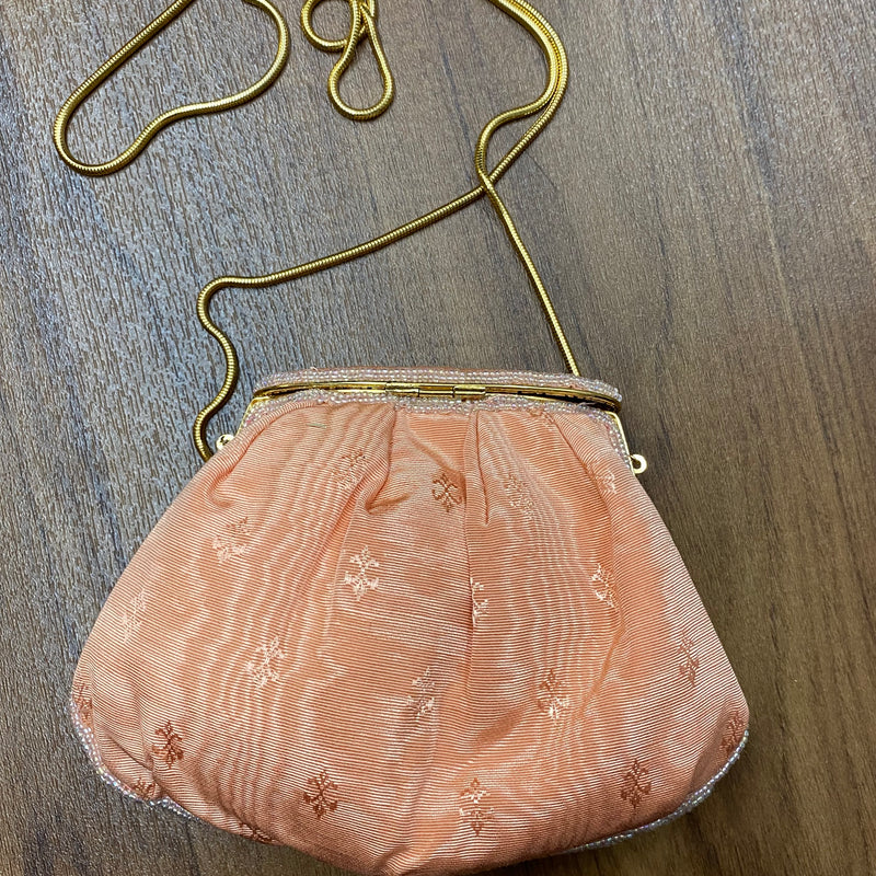 Kleine Abendtasche Handtasche Vintage lachsfarbend, Ansicht 2