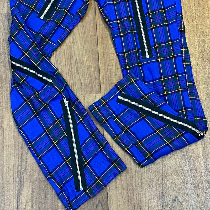 Aderlass Herren Hose Tartan Blue Vintage  Size 32, Gr.M