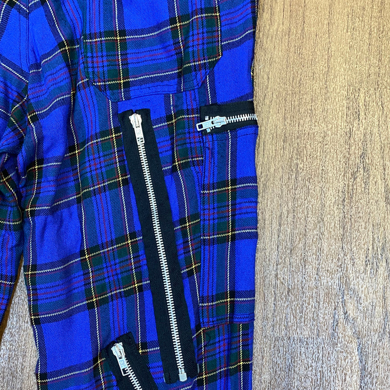 Aderlass Herren Hose Tartan Blue Vintage  Size 32, Gr.M