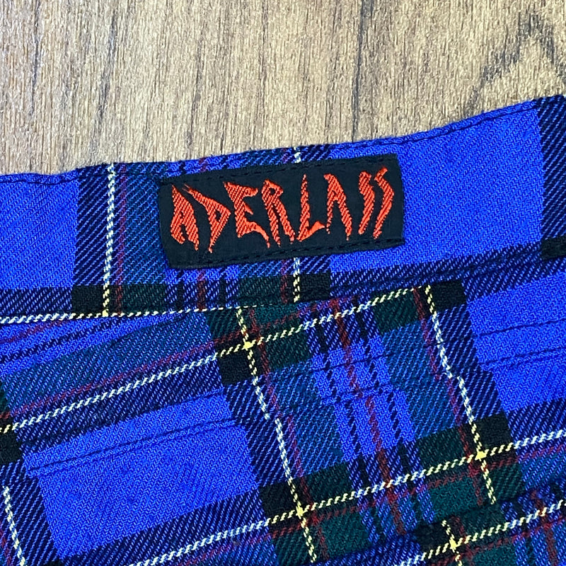 Aderlass Herren Hose Tartan Blue Vintage  Size 32