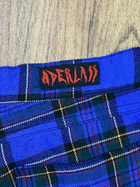 Aderlass Herren Hose Tartan Blue Vintage  Size 32