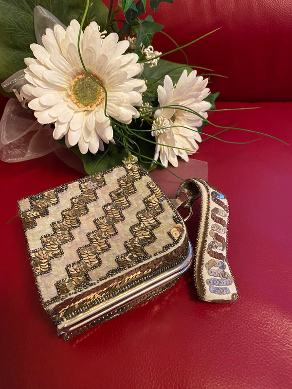 Vintage Pailletten-Minaudière