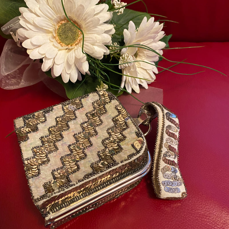 Vintage Pailletten-Minaudière