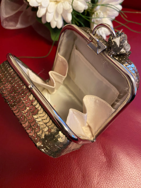 Vintage Pailletten-Minaudière